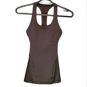 Lululemon Black Power Up Tank With Raw Edge Seams - Size 2